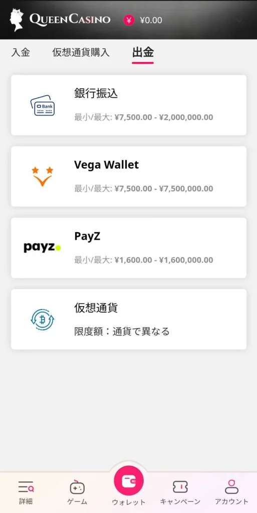 クイーンカジノの入金不要ボーナスについて