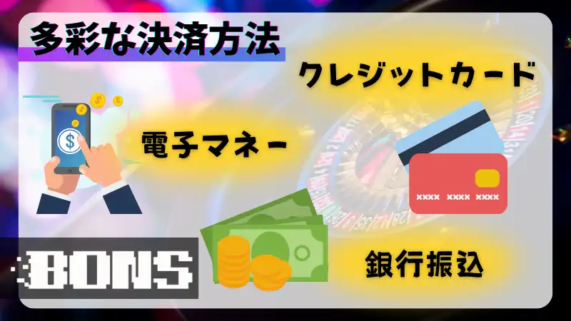 ボンズカジノ 決済方法