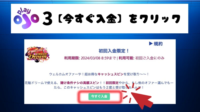 プレイオジョ 初回入金ボーナス4