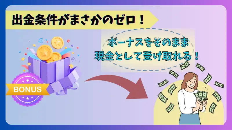 プレイオジョ(playojo)は出金条件がゼロ