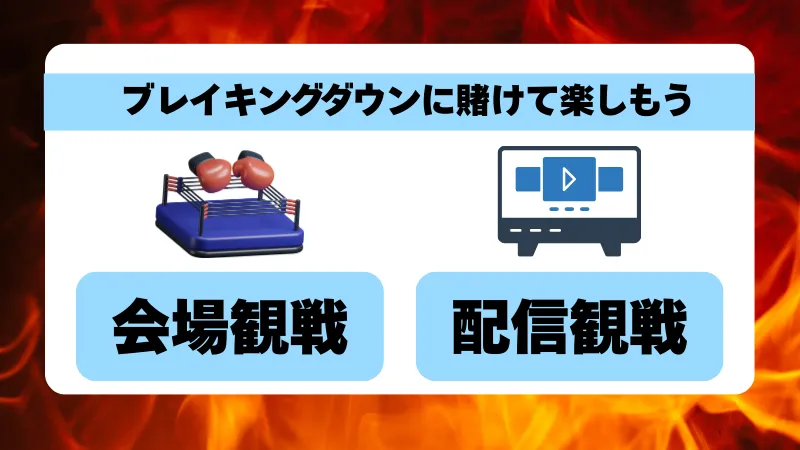 ブレイキングダウン　賭け