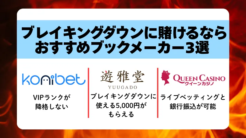 ブレイキングダウン　賭け