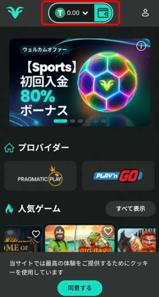 BETGOAT 入金方法
